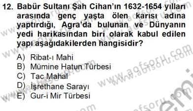 Sanat Tarihi Dersi 2012 - 2013 Yılı (Final) Dönem Sonu Sınav Soruları 12. Soru