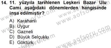 Sanat Tarihi Dersi 2012 - 2013 Yılı (Final) Dönem Sonu Sınav Soruları 14. Soru