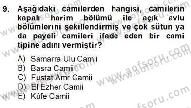 Sanat Tarihi Dersi 2012 - 2013 Yılı (Final) Dönem Sonu Sınav Soruları 9. Soru