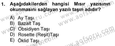 Sanat Tarihi Dersi 2013 - 2014 Yılı (Vize) Ara Sınav Soruları 1. Soru