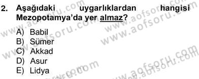 Sanat Tarihi Dersi 2013 - 2014 Yılı (Vize) Ara Sınav Soruları 2. Soru