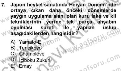 Sanat Tarihi Dersi 2013 - 2014 Yılı (Vize) Ara Sınav Soruları 7. Soru