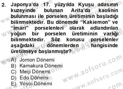 Sanat Tarihi Dersi 2013 - 2014 Yılı (Final) Dönem Sonu Sınavı 2. Soru