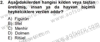 Sanat Tarihi Dersi 2013 - 2014 Yılı Tek Ders Sınav Soruları 2. Soru