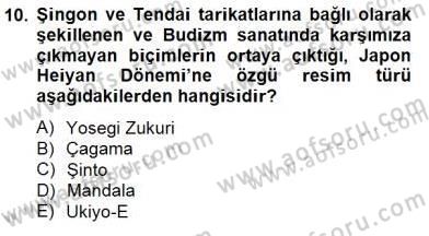 Sanat Tarihi Dersi 2014 - 2015 Yılı (Vize) Ara Sınav Soruları 10. Soru