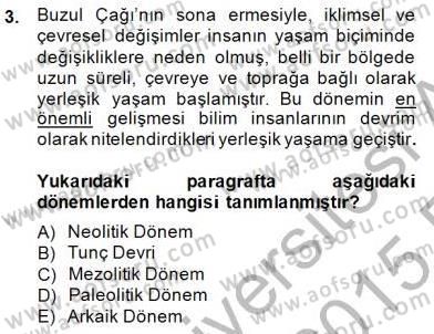 Sanat Tarihi Dersi 2014 - 2015 Yılı (Vize) Ara Sınav Soruları 3. Soru
