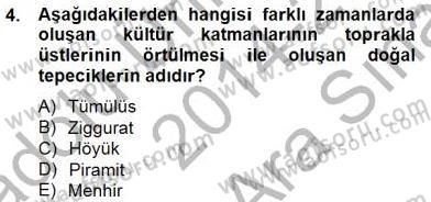 Sanat Tarihi Dersi 2014 - 2015 Yılı (Vize) Ara Sınav Soruları 4. Soru