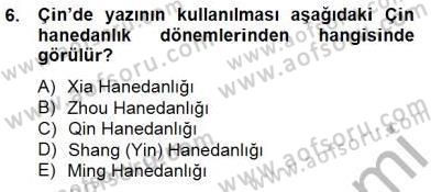 Sanat Tarihi Dersi 2014 - 2015 Yılı (Vize) Ara Sınav Soruları 6. Soru