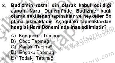 Sanat Tarihi Dersi 2014 - 2015 Yılı (Vize) Ara Sınav Soruları 8. Soru