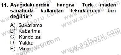 Sanat Tarihi Dersi 2014 - 2015 Yılı (Final) Dönem Sonu Sınav Soruları 11. Soru
