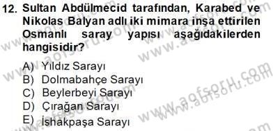 Sanat Tarihi Dersi 2014 - 2015 Yılı (Final) Dönem Sonu Sınav Soruları 12. Soru
