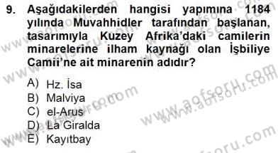 Sanat Tarihi Dersi 2014 - 2015 Yılı (Final) Dönem Sonu Sınav Soruları 9. Soru