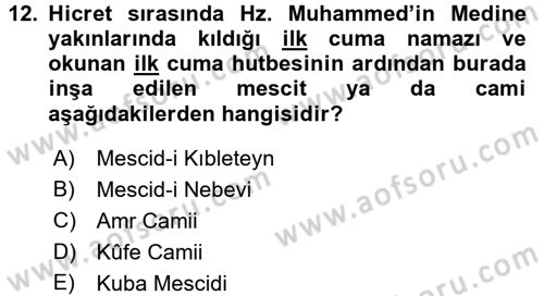 Sanat Tarihi Dersi 2017 - 2018 Yılı (Final) Dönem Sonu Sınav Soruları 12. Soru