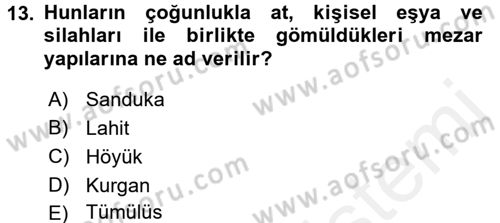 Sanat Tarihi Dersi 2017 - 2018 Yılı (Final) Dönem Sonu Sınav Soruları 13. Soru