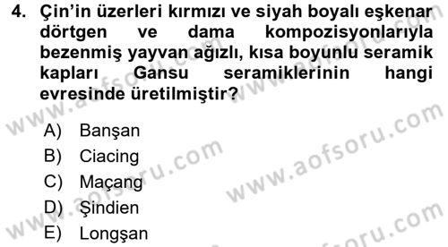 Sanat Tarihi Dersi 2017 - 2018 Yılı (Final) Dönem Sonu Sınav Soruları 4. Soru