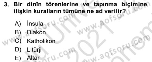 Sanat Tarihi Dersi 2021 - 2022 Yılı (Final) Dönem Sonu Sınav Soruları 3. Soru