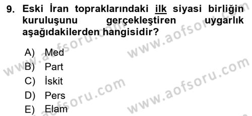 Sanat Tarihi Dersi 2021 - 2022 Yılı (Final) Dönem Sonu Sınav Soruları 9. Soru