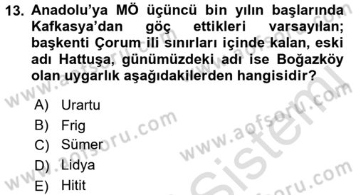 Sanat Tarihi Dersi 2022 - 2023 Yılı Yaz Okulu Sınav Soruları 13. Soru