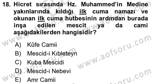 Sanat Tarihi Dersi 2023 - 2024 Yılı (Final) Dönem Sonu Sınav Soruları 18. Soru