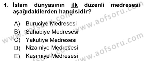Sanat Tarihi Dersi 2023 - 2024 Yılı Yaz Okulu Sınav Soruları 1. Soru