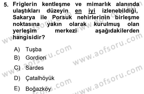 Sanat Tarihi Dersi 2024 - 2025 Yılı (Vize) Ara Sınav Soruları 5. Soru