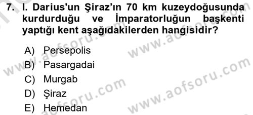 Sanat Tarihi Dersi 2025 - 2026 Yılı (Vize) Ara Sınav Soruları 7. Soru