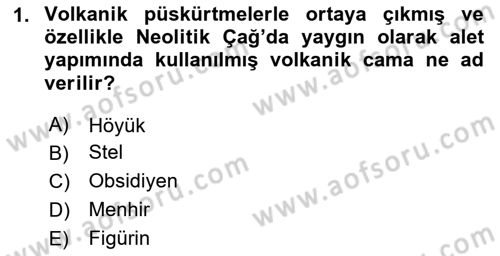 Sanat Tarihi Dersi 2025 - 2026 Yılı (Final) Dönem Sonu Sınav Soruları 1. Soru