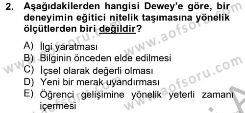 Topluma Hizmet Eğitimi Dersi 2012 - 2013 Yılı (Final) Dönem Sonu Sınav Soruları 2. Soru