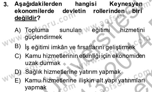 Topluma Hizmet Eğitimi Dersi 2013 - 2014 Yılı (Final) Dönem Sonu Sınav Soruları 3. Soru
