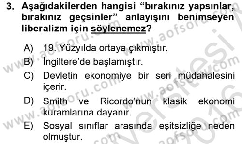 Topluma Hizmet Eğitimi Dersi 2015 - 2016 Yılı (Final) Dönem Sonu Sınav Soruları 3. Soru