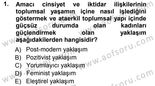 Sosyolojiye Giriş Dersi 2012 - 2013 Yılı (Vize) Ara Sınav Soruları 1. Soru