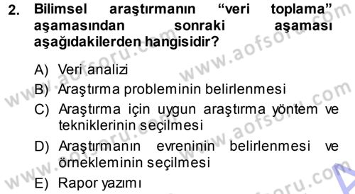 Sosyolojiye Giriş Dersi 2013 - 2014 Yılı (Vize) Ara Sınav Soruları 2. Soru