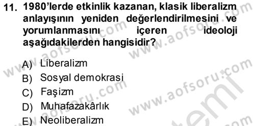 Sosyolojiye Giriş Dersi 2013 - 2014 Yılı Tek Ders Sınav Soruları 11. Soru