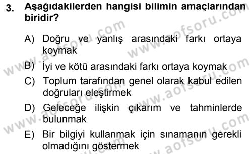 Sosyolojiye Giriş Dersi 2013 - 2014 Yılı Tek Ders Sınav Soruları 3. Soru