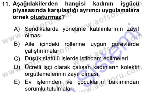 Sosyolojiye Giriş Dersi 2015 - 2016 Yılı (Final) Dönem Sonu Sınav Soruları 11. Soru