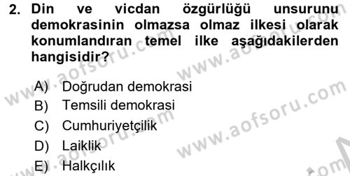 Sosyolojiye Giriş Dersi 2016 - 2017 Yılı 3 Ders Sınav Soruları 2. Soru