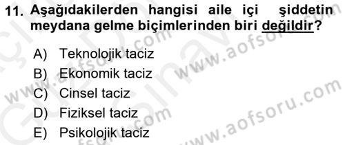Sosyolojiye Giriş Dersi 2018 - 2019 Yılı (Final) Dönem Sonu Sınav Soruları 11. Soru