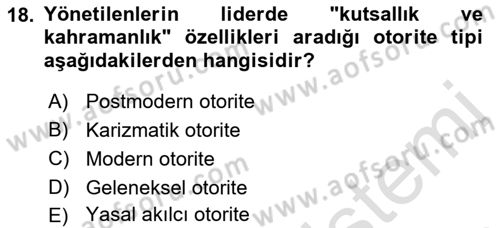 Sosyolojiye Giriş Dersi 2022 - 2023 Yılı (Vize) Ara Sınavı 18. Soru