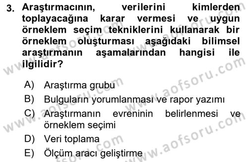 Sosyolojiye Giriş Dersi 2024 - 2025 Yılı (Vize) Ara Sınav Soruları 3. Soru