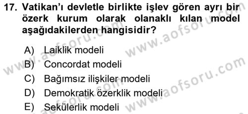 Sosyolojiye Giriş Dersi 2024 - 2025 Yılı Yaz Okulu Sınav Soruları 17. Soru