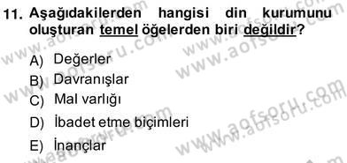 Eğitim Sosyolojisi Dersi Ara Sınavı Deneme Sınav Soruları 11. Soru