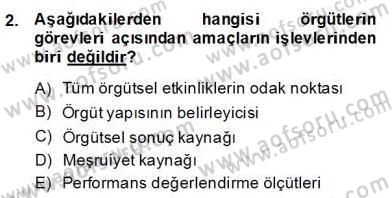 Eğitim Sosyolojisi Dersi 2013 - 2014 Yılı (Final) Dönem Sonu Sınav Soruları 2. Soru