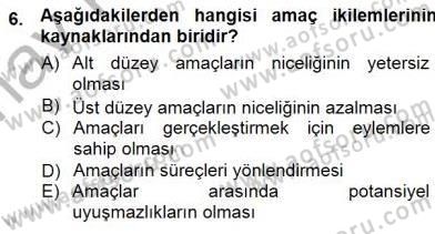 Eğitim Sosyolojisi Dersi Ara Sınavı Deneme Sınav Soruları 6. Soru