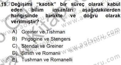 Eğitim Sosyolojisi Dersi Ara Sınavı Deneme Sınav Soruları 19. Soru