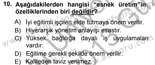 Sosyal Bilimlerde Temel Kavramlar Dersi 2012 - 2013 Yılı (Vize) Ara Sınav Soruları 10. Soru