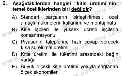 Sosyal Bilimlerde Temel Kavramlar Dersi Ara Sınavı Deneme Sınav Soruları 2. Soru