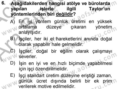 Sosyal Bilimlerde Temel Kavramlar Dersi 2012 - 2013 Yılı (Vize) Ara Sınav Soruları 6. Soru