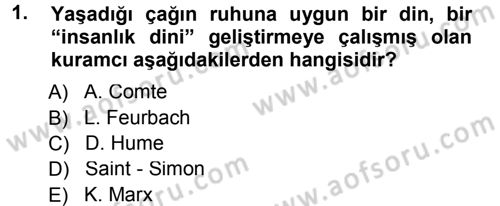Sosyal Bilimlerde Temel Kavramlar Dersi 2012 - 2013 Yılı (Final) Dönem Sonu Sınav Soruları 1. Soru