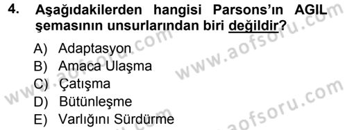 Sosyal Bilimlerde Temel Kavramlar Dersi 2012 - 2013 Yılı (Final) Dönem Sonu Sınav Soruları 4. Soru