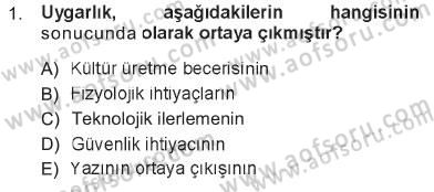Sosyal Bilimlerde Temel Kavramlar Dersi 2012 - 2013 Yılı Tek Ders Sınav Soruları 1. Soru